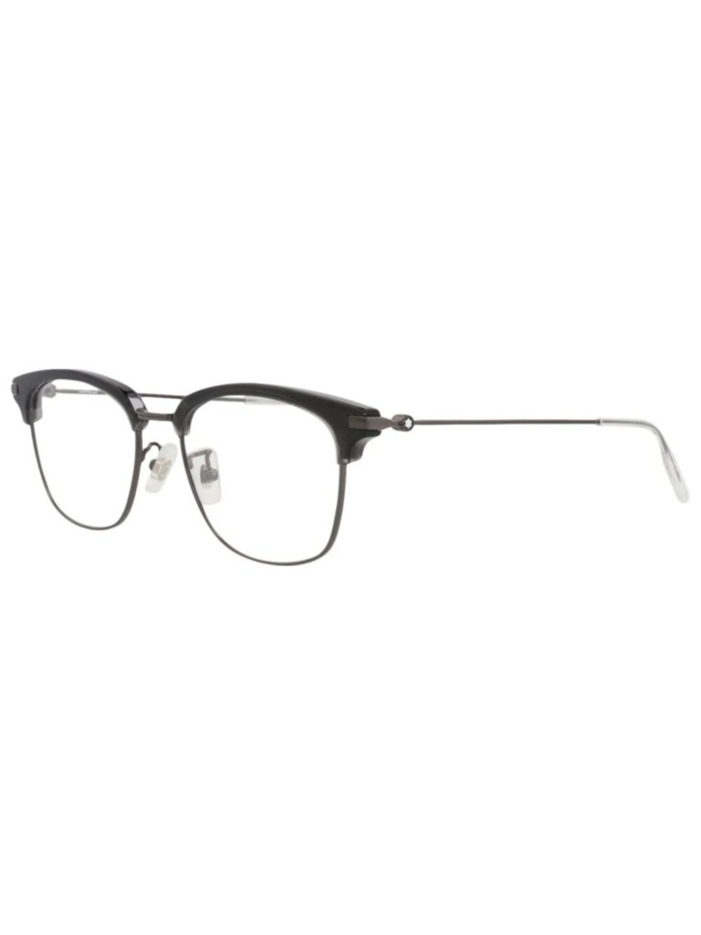 New Montblanc Women's Eyeglasses Square Rectangle Acetate Frame Mens Grey Eyew